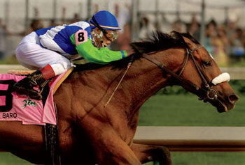 Barbaro running a race