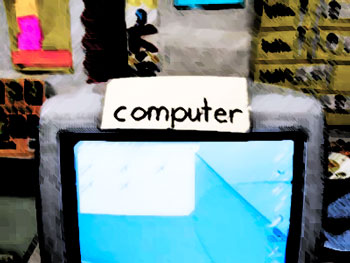 Computer in classroom