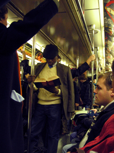 Crowded metro car, photo by Alyce Wilson