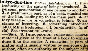 Definition of Introduction