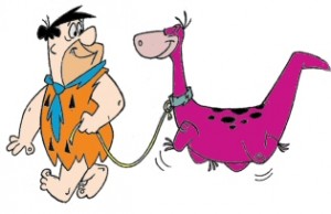 Fred Flintstone and Dino